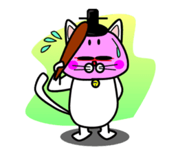 Topknot cat Tamao sticker #2358992