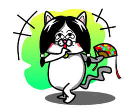 Topknot cat Tamao sticker #2358993