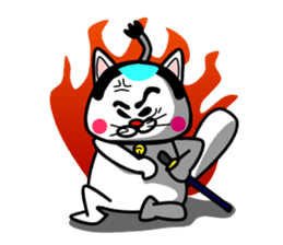 Topknot cat Tamao sticker #2358995