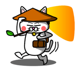 Topknot cat Tamao sticker #2358998