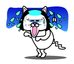 Topknot cat Tamao sticker #2358999