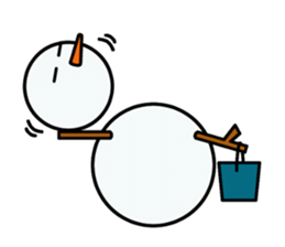 life of the snowman sticker #2359030