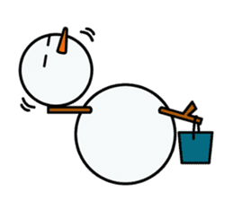 life of the snowman sticker #2359030