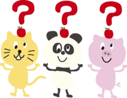 tanuki&panda&pig&cat_Sticker sticker #2361053