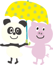 tanuki&panda&pig&cat_Sticker sticker #2361064