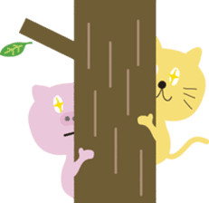 tanuki&panda&pig&cat_Sticker sticker #2361067