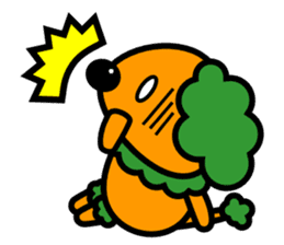 Shoot the "Afro beam":Picture book style sticker #2361165