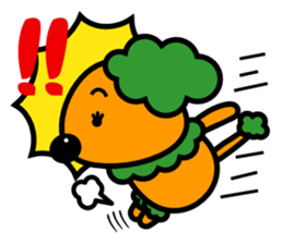 Shoot the "Afro beam":Picture book style sticker #2361168