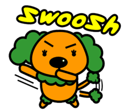 Shoot the "Afro beam":Picture book style sticker #2361175