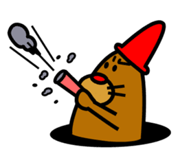 Shoot the "Afro beam":Picture book style sticker #2361189