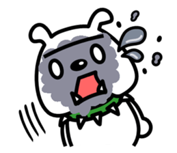 Shoot the "Afro beam":Picture book style sticker #2361190