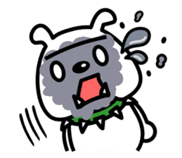 Shoot the "Afro beam":Picture book style sticker #2361190