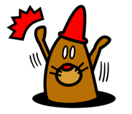 Shoot the "Afro beam":Picture book style sticker #2361194