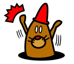 Shoot the "Afro beam":Picture book style sticker #2361194