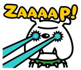 Shoot the "Afro beam":Picture book style sticker #2361195