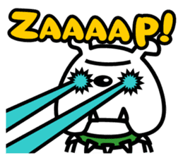 Shoot the "Afro beam":Picture book style sticker #2361195