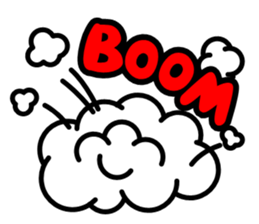 Shoot the "Afro beam":Picture book style sticker #2361196