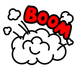 Shoot the "Afro beam":Picture book style sticker #2361196