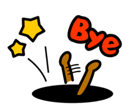 Shoot the "Afro beam":Picture book style sticker #2361199