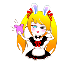 Rabbit Maid Love And Everyday sticker #2361596