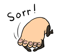 Surreal Foot - I am a foot. [ENG] sticker #2362776