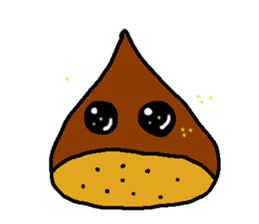 Peanuts, edamame, chestnuts sticker #2363113