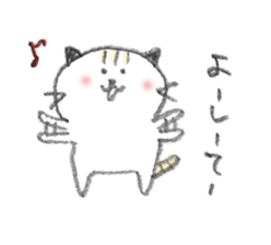 a cat with a thick Hiroshima accent sticker #2363505
