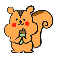 The sticker of a Squirrel