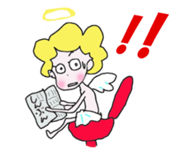 Mischievous lovely Angel sticker #2364723