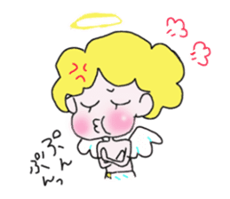 Mischievous lovely Angel sticker #2364735