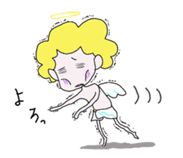 Mischievous lovely Angel sticker #2364746