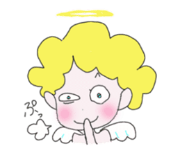 Mischievous lovely Angel sticker #2364751