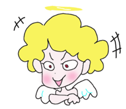 Mischievous lovely Angel sticker #2364753