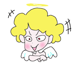 Mischievous lovely Angel sticker #2364753