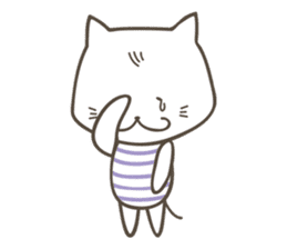 Sweet tempered cat sticker #2365153