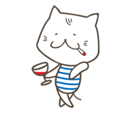 Sweet tempered cat sticker #2365154