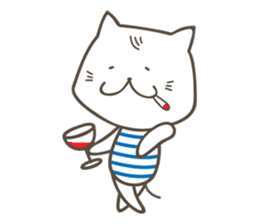 Sweet tempered cat sticker #2365154