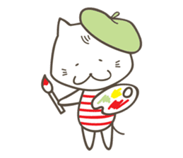 Sweet tempered cat sticker #2365155