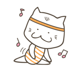 Sweet tempered cat sticker #2365159