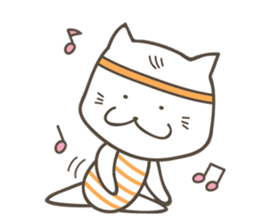Sweet tempered cat sticker #2365159