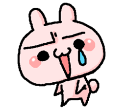 pink rabbit cute sticker #2365169