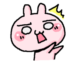 pink rabbit cute sticker #2365171