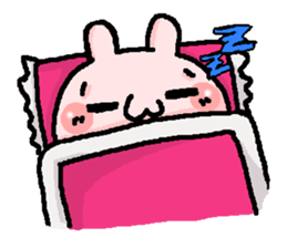 pink rabbit cute sticker #2365173