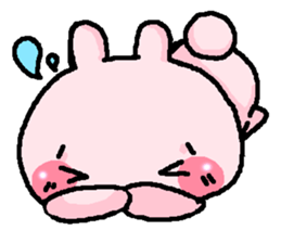 pink rabbit cute sticker #2365176