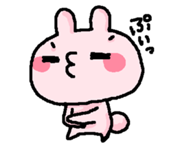 pink rabbit cute sticker #2365185