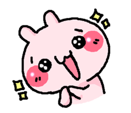 pink rabbit cute sticker #2365194