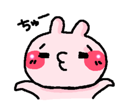 pink rabbit cute sticker #2365198