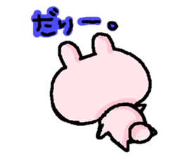pink rabbit cute sticker #2365199