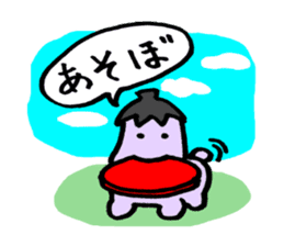 Eggplant dog and turnip pig sticker #2365602