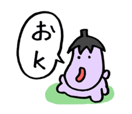 Eggplant dog and turnip pig sticker #2365607